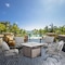 Chery Industrial 5 Pieces Outdoor Patio Furniture Set W/ Gas Fire Pit Table, Patio Conversation Sets Brown AOTOFFPS00001 - alternate 1